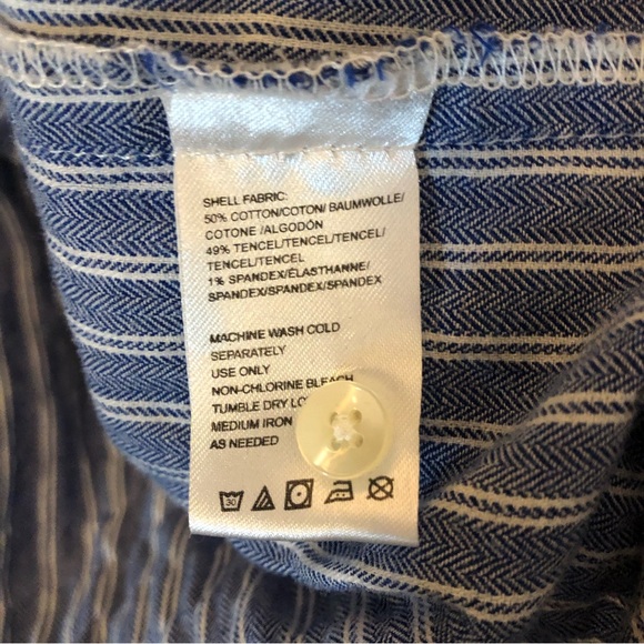 Anthropologie Isabella Sinclair chambray shirtdress. Size XS. - Picture 5 of 13